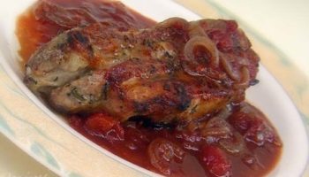 Мясо с гранатовым соусом