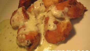 Куриные грудки с соусом из киви