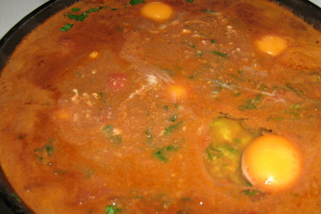 Чирбули, яичница по-кобулетски