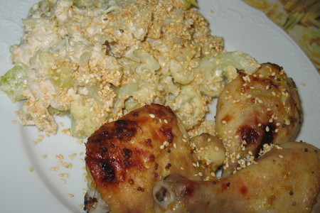 Овощи по-арабски и апельсиновая курочка
