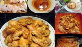 Куриные крылышки в духовке в пакете