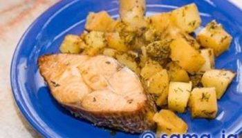 Жаркое с масляной рыбкой