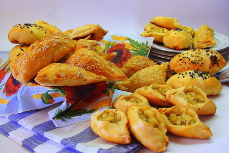 Пирожки «вкусное украшение стола»!