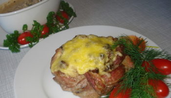 Мясные гнёздышки с начинкой