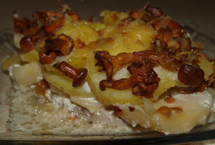 Мясо с лисичками